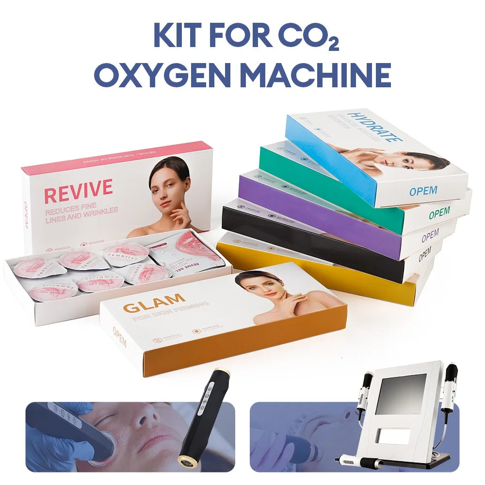CO2 Pod Kit For Bubble Pen Bubble Aqua Facial Beauty Machine Face Cleaning SPA CO2 Capsule Gel Serum Pods Face Clean Skin Care