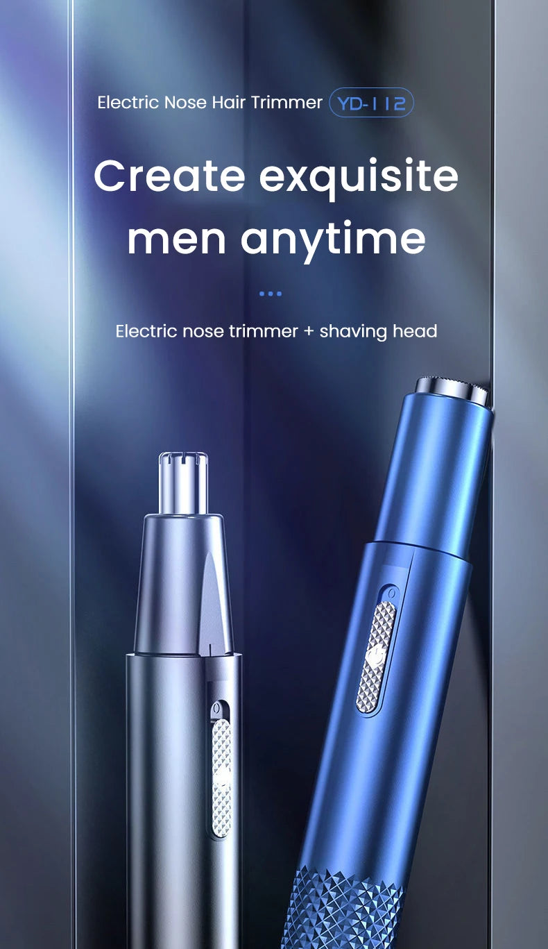 Electric Nose Hair Trimmer Machine Men Nose Hair Shaver Clipper Shaving Cutter Tool Portable Automatic Nose and Ear Trimmer