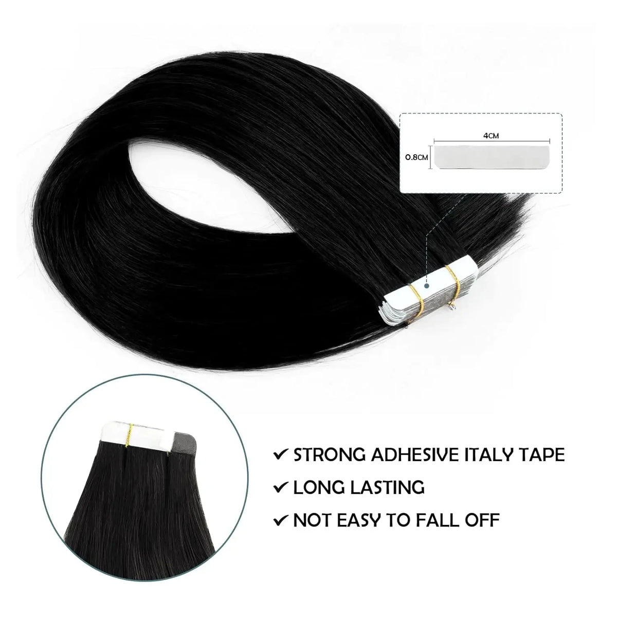 Bone Straight Tape In Hair Extensions Brazilian Seamless Skin Weft 20P/40P/60P Tape In Human Hair Extensions 100% Human Hair