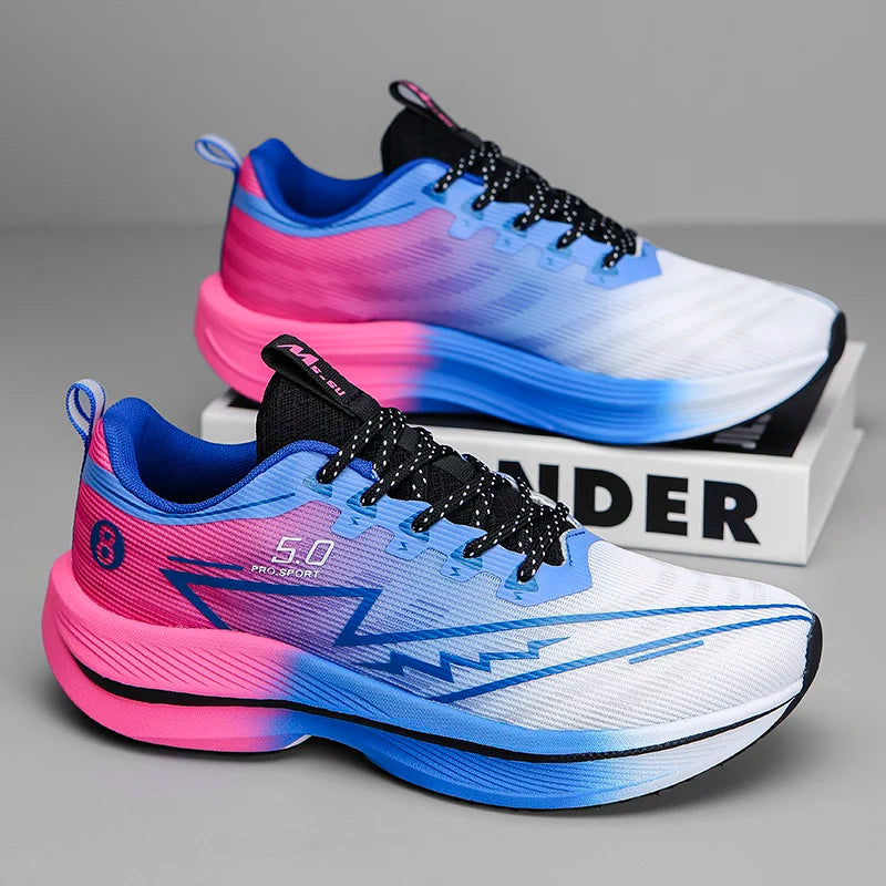 New Men's Running Shoes Cushioning Carbon Plate Racing Marathon Athletic Shoes Comfortable Non-slip Sports Tennis Shoes