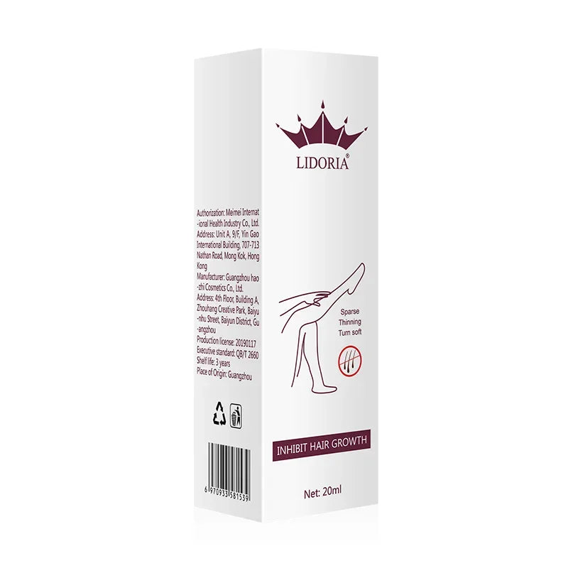 Natural Permanent Hair Removal Serum Stop Hair Growth Inhibitor Removal Face Armpit Legs Body Pubic Hair Depilation Serum 10ml
