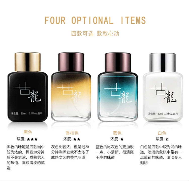 Men Pheromone Gentleman Perfume Natural Fresh Long-lasting Fragrance Cologne Perfume Couple Love Date Eau De Parfum 50ml