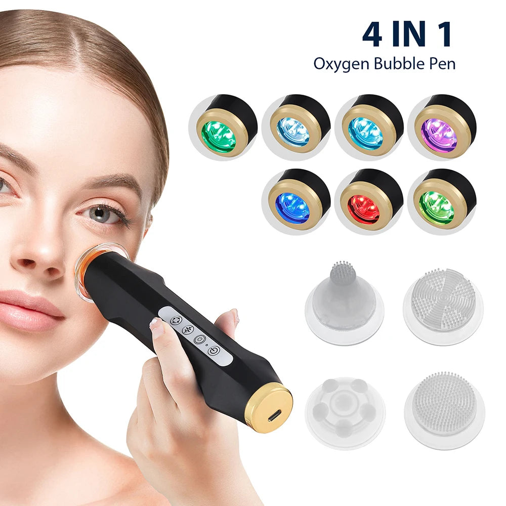 CO2 Bubble Oxygen Beauty Machine Facial SPA Oxygen Bubble Pen CO2 Oxygen Portable Facial Machine CO2 Gel Facial Skin Care Device