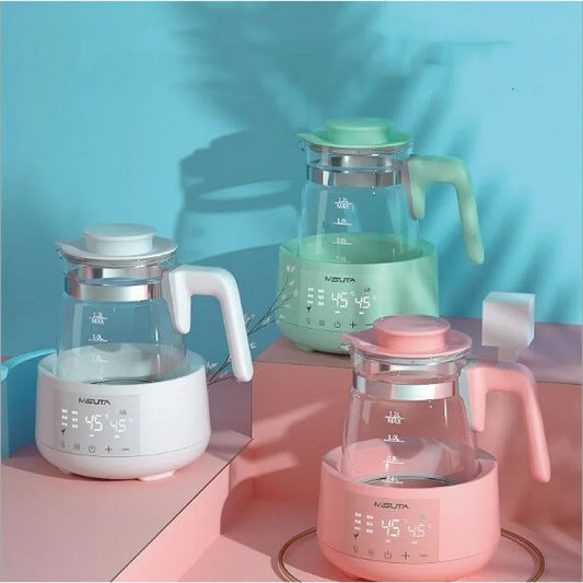 1200ml Smart Constant Temperature Milk Regulator Glass Kettle Baby Milk Powder Electric Kettle Multifunctional Milk Warmer 220V