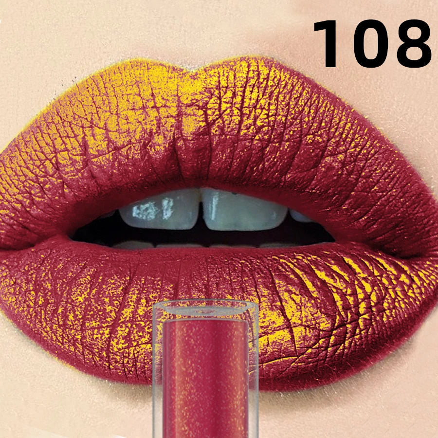 14 Colors Sparkling Shine Lip Glaze Glitter Metallic Long Lasting Lip Gloss Waterproof Liquid Lipstick Makeup Lip Oil Gifts