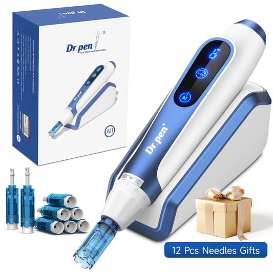 Newest Authentic Dr. Pen A11 With 12 Pcs Needles Gifts Ultima PRO Microneedling Pen 0.25 mm needle length