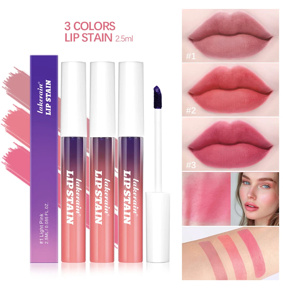 Long Lasting Waterproof Peel Off Lip Stain Lip Tint Transfer Proof Non-stick Cup Matte Reveal Lip Stain Cosmetics for Women