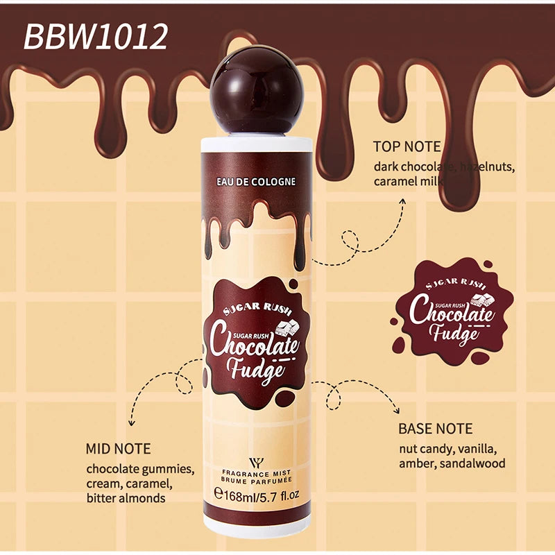 Delicious Sweet Perfume For Men & Women, Berry Chocolate Cream Scent, Irresistible Dessert-like Fragrance 168ml