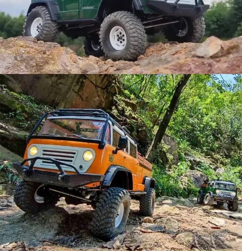 CROSSRC EMO JT4 RTR Simulation Climbing Truck Four-Wheel Drive Off-Road Rc Remote Control Electric Model Car Ocean Blue