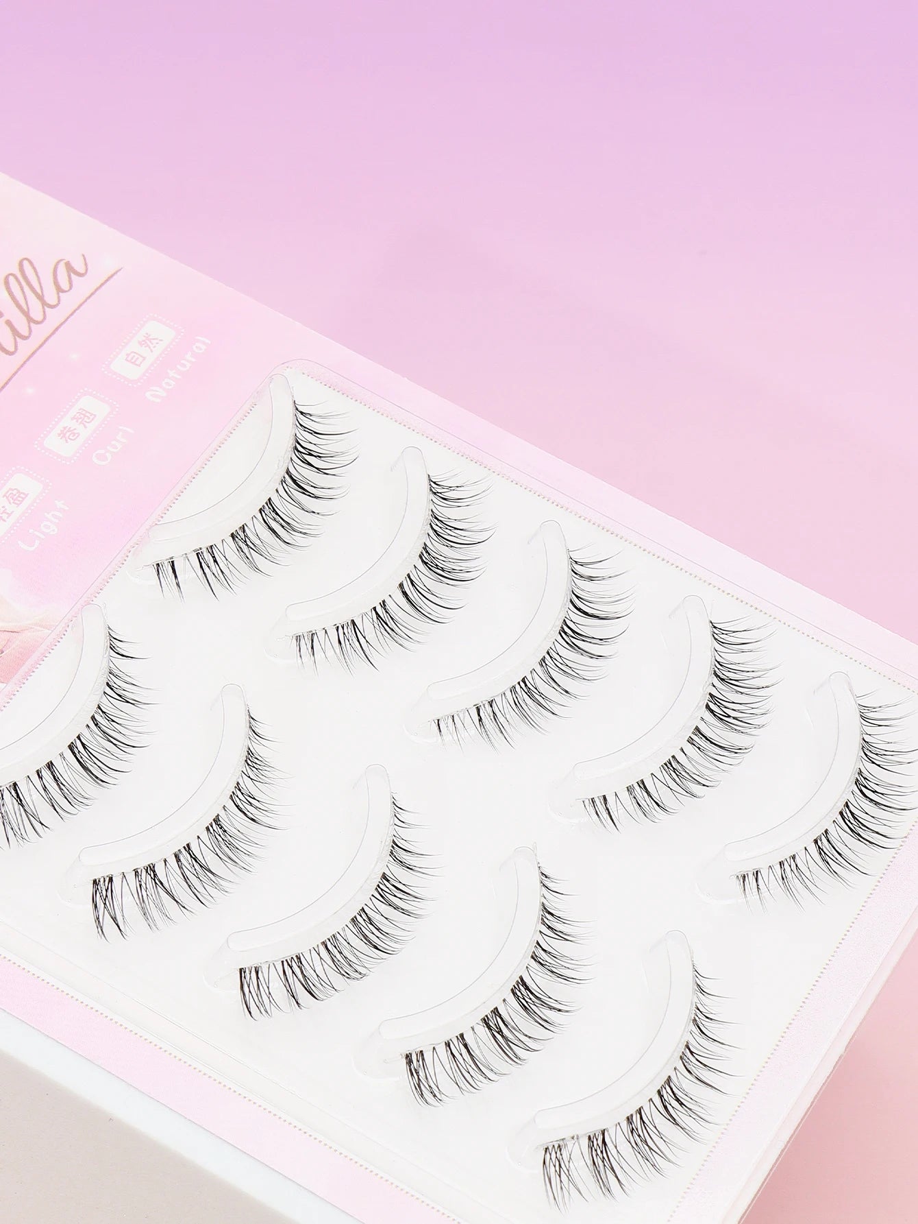 5 Pairs natural Lashes Faux Mink Eyelashes Winged End Eye Elongated Eyelashes Natural long full false lashes Makeup
