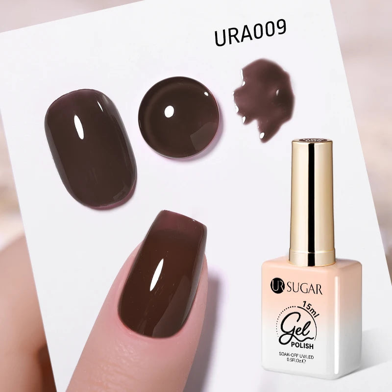UR SUGAR Gel Nail Polish Autumn Winter Color 15ml Nude Red Brown Semi Permanent Soak Off UV LED Gel Hybrid Varnish Nail Supplies