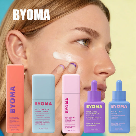 BYOMA Phyto-Mucin Glow Serum Luxury Facial Oil Deeply Hydrates And Repairs The Skin Barrier Tri-Ceramide Complex Peptides