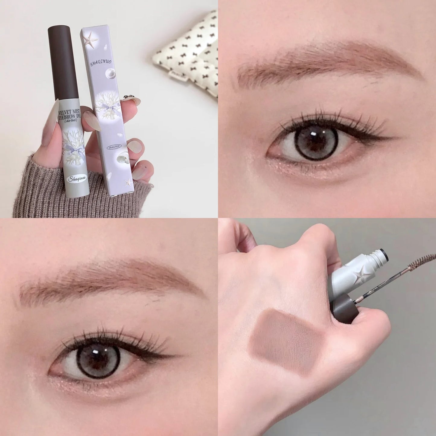 Cute Natural Mist Eyebrow Enhancer Dye Gel Tint Mascara SHAQINUO Long Lasting Quick Dry Dyeing Brow Tattoo Tint Brow Makeup