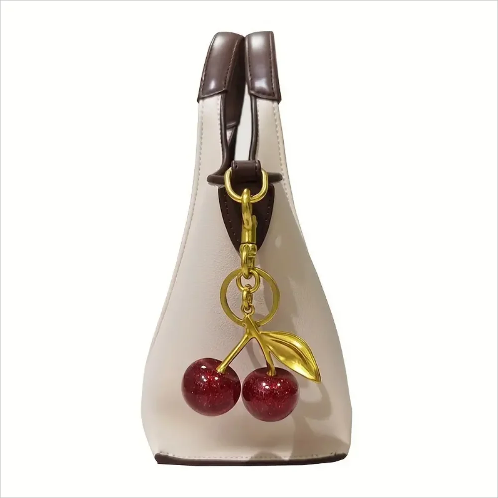 2 Styles Of Cherry Pendants Suitable For Coach Bags Women's Handbags, Shoulder Bags, And Keychain Accessories Bag Accessories