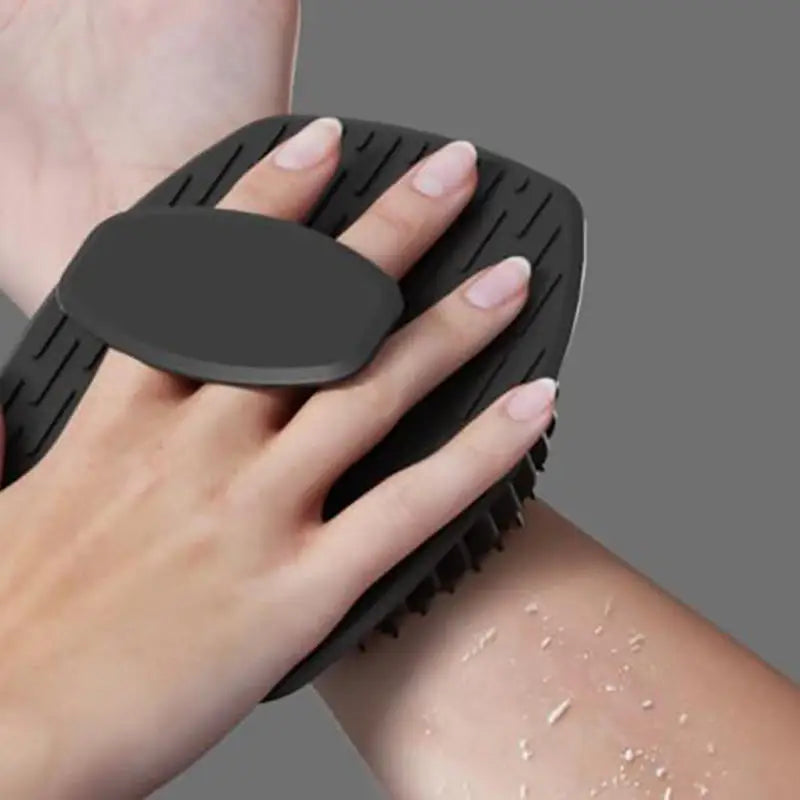 1/5pc Soft Silicone Exfoliating Brush Cleanser Manual Body Cleansing Body Care Scrubber Shower Gentle Massage Bath Brush For Men