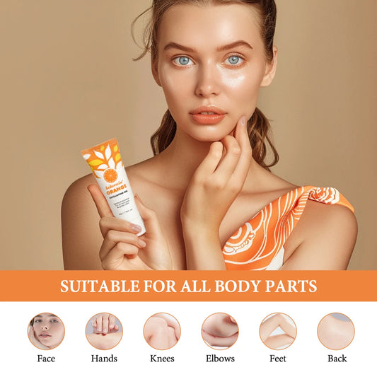 50ml Orange Exfoliateing Gel Dead Spot Remover Brighten Peeling Gentle Repair Scrub Whiten Hydrating Moisturizer Women Skin Care
