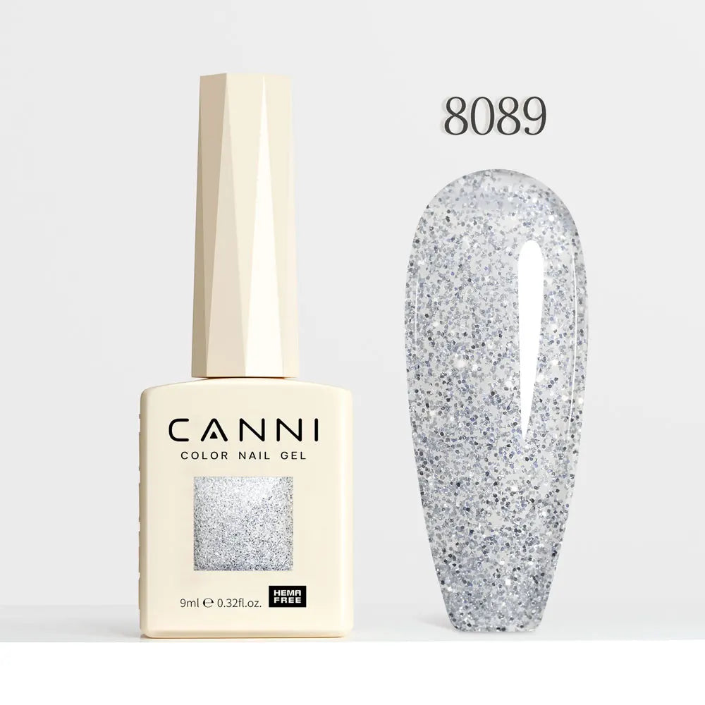 9ml CANNI Nail Gel Polish HEMA FREE Diamond Sparkle Sequin Gorgeous Color Venalisa Semi Permanent Soak Off UV LED Glitter Nails