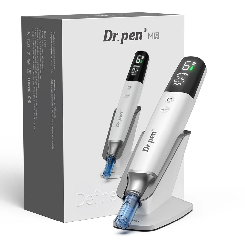 Dr Pen M9 New Series. It Is a Brand New Dr Pen, M9 With 18 Pin 2 PCS / Length 0.25 mm