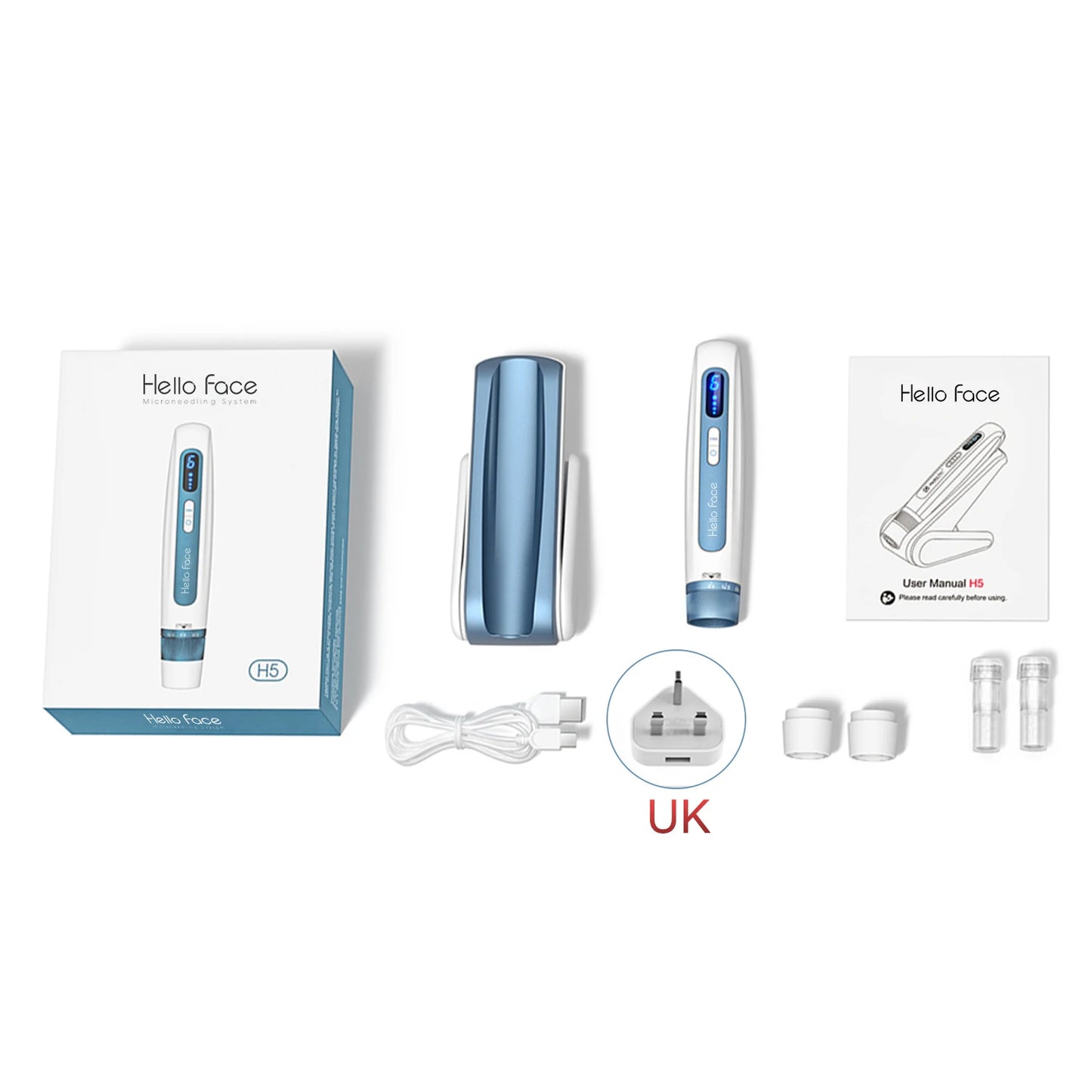 Original Hello Face H5 Dr. Pen EMS Microneedling Pen needle length 0.25 mm