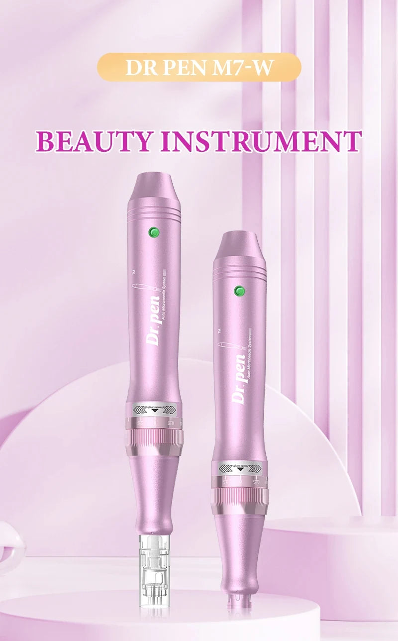 Electric Dr. Pen Ultima M7 Professional Derma Pen Nanoneedles Tatoo Machine 0.25mm Needle Skincare Tool SPA Care