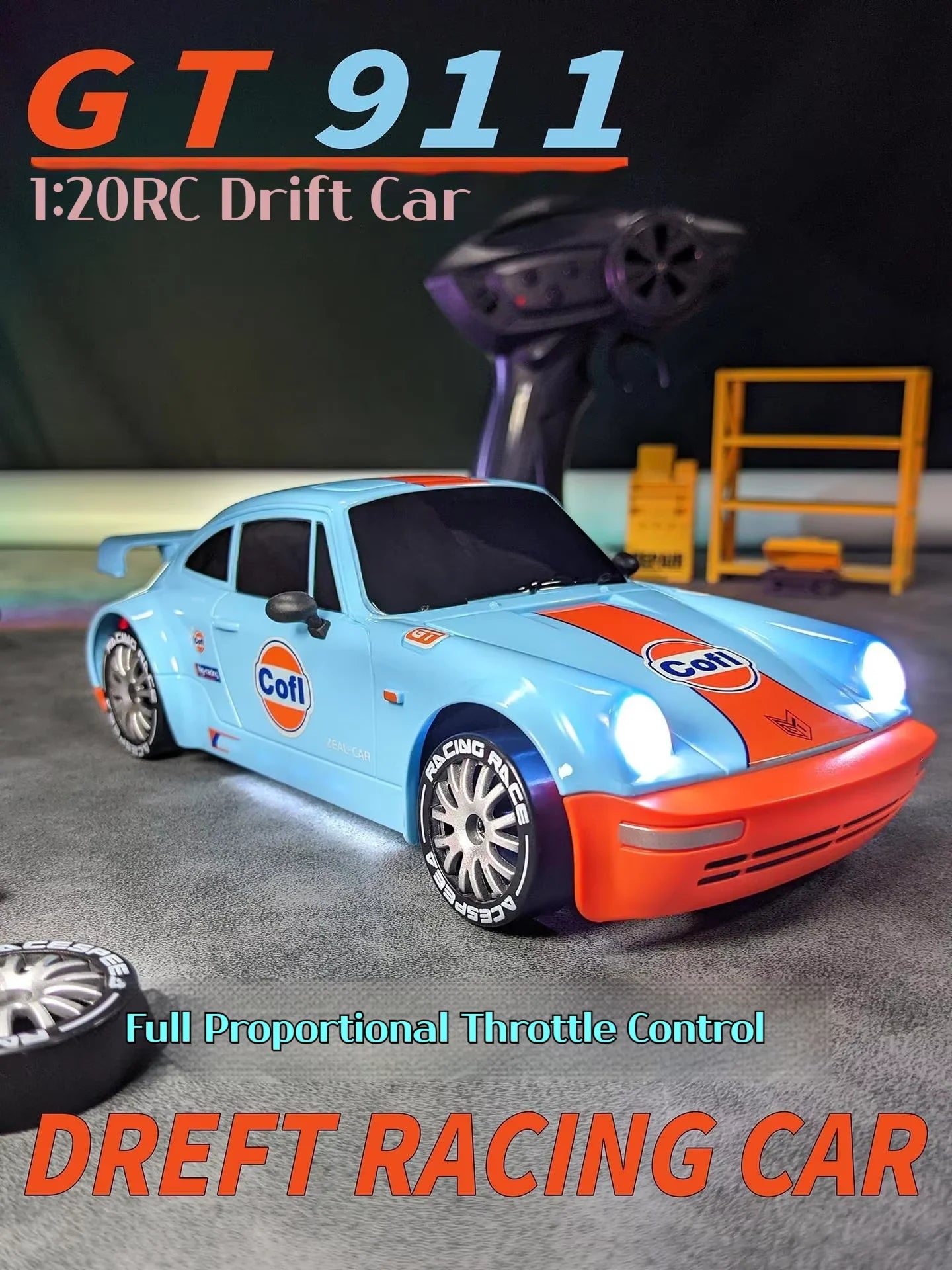 2026 New Remote Control Car, Limited Edition RC Drift GT 911, Full-Size Car, Accelerator, Four-Wheel Drive, Racing Car, Boy Toy.