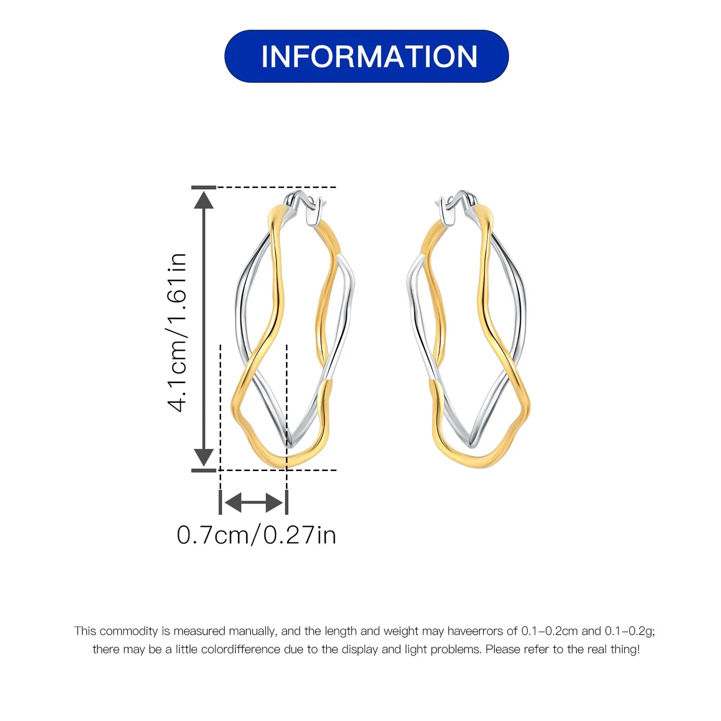 CYCUFF S925 Sterling Silver Zircon Simple Geometry Big Double Ring Earrings Birthday Party Gift Trend 2025 Jewelry Women Earring