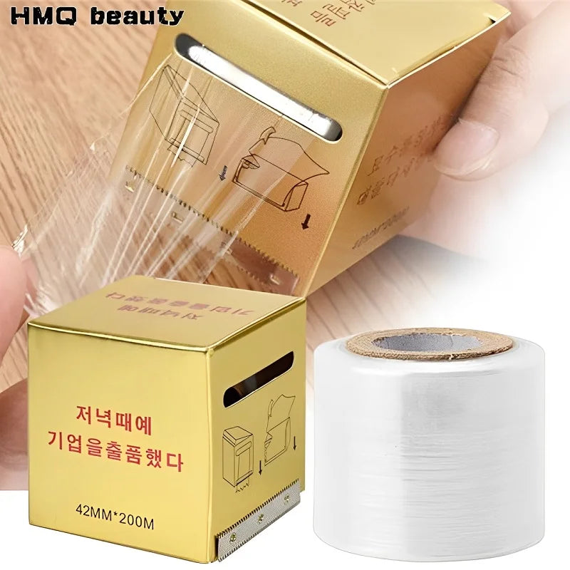 Disposable Eyebrow Tattoo Plastic Wrap Professional Preservative Film Eye Use With Sharp Blade Makeup Eyebrow Tattoo Accessories