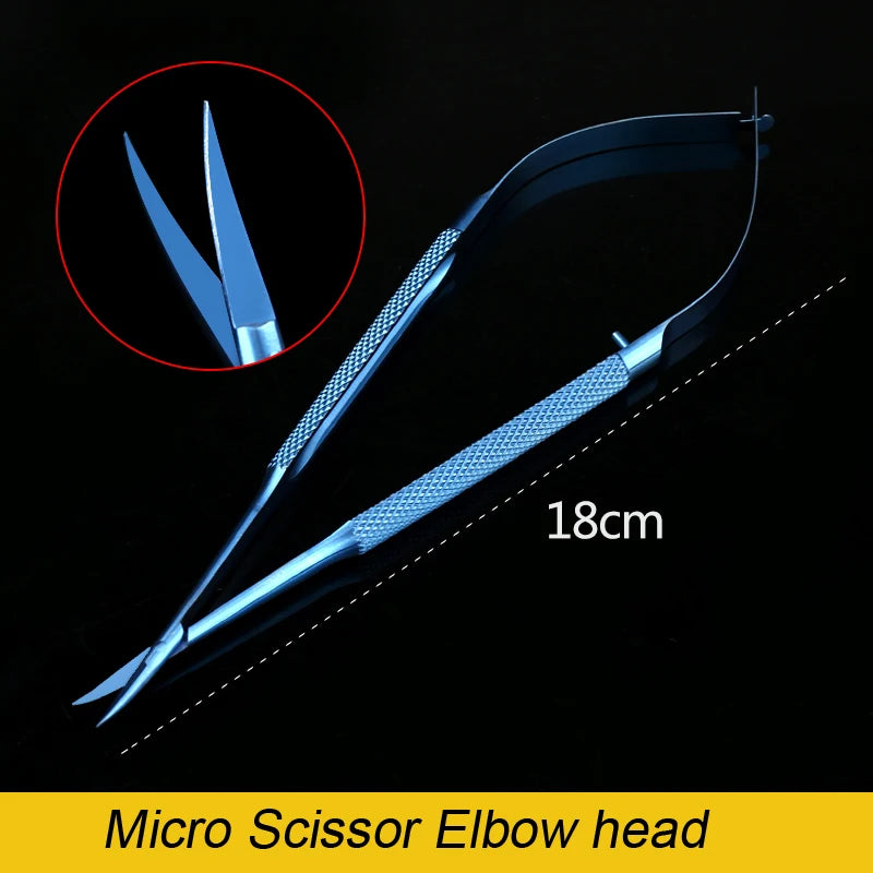 1pcs Corneal Scissors Micro Surgical Vannas Titanium Stainless Steel  Micro Scissors