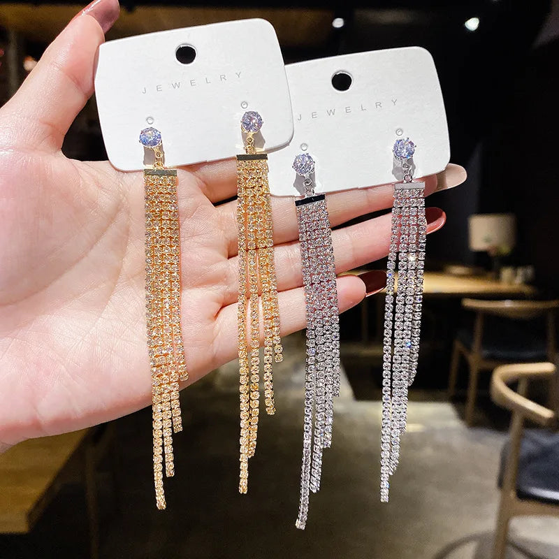 2023 New Fashion Trend Unique Design Elegant Delicate Green Zircon Flower Earrings For Women Jewelry Wedding Party Premium Gifts