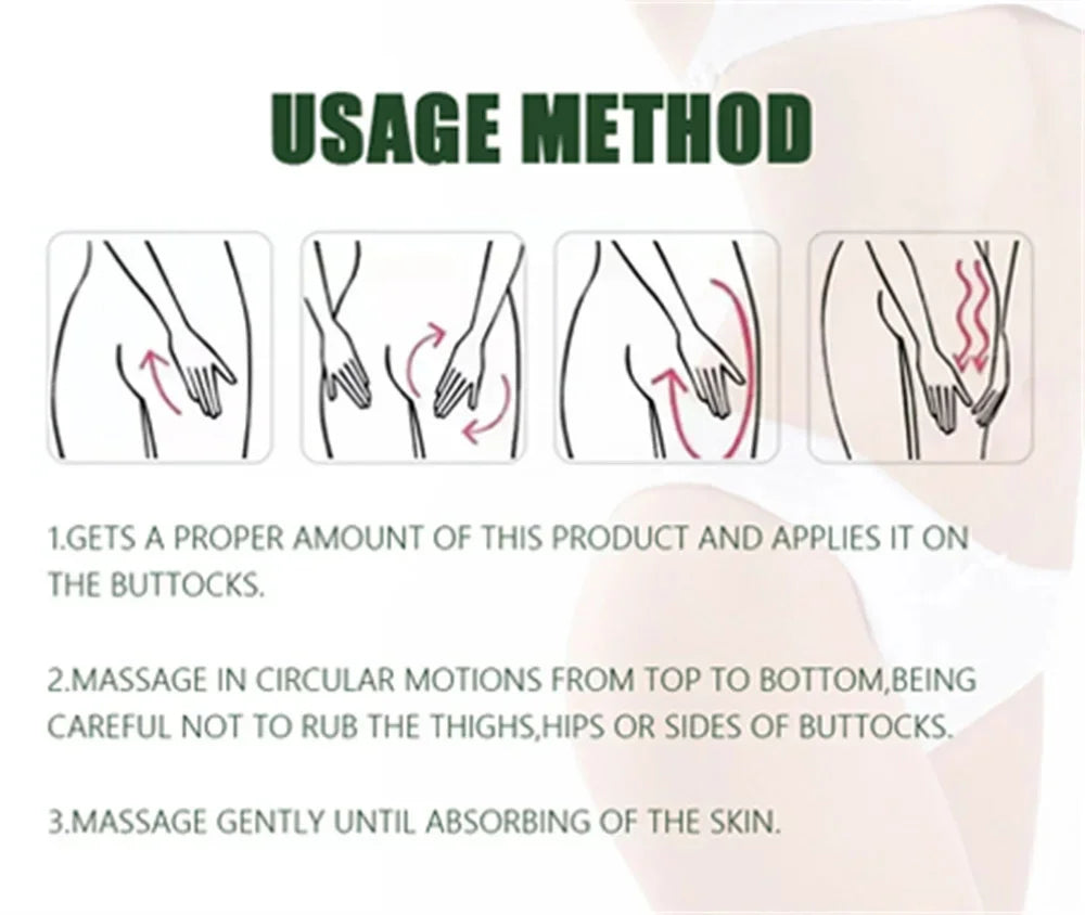 Buttock Enlargement Cream Butt Lift Up Firming Essential Oil Big Ass Enhance Hip Growth Tighten Shaping Sexy Body Care For Women