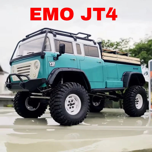 CROSSRC EMO JT4 RTR Simulation Climbing Truck Four-Wheel Drive Off-Road Rc Remote Control Electric Model Car Ocean Blue