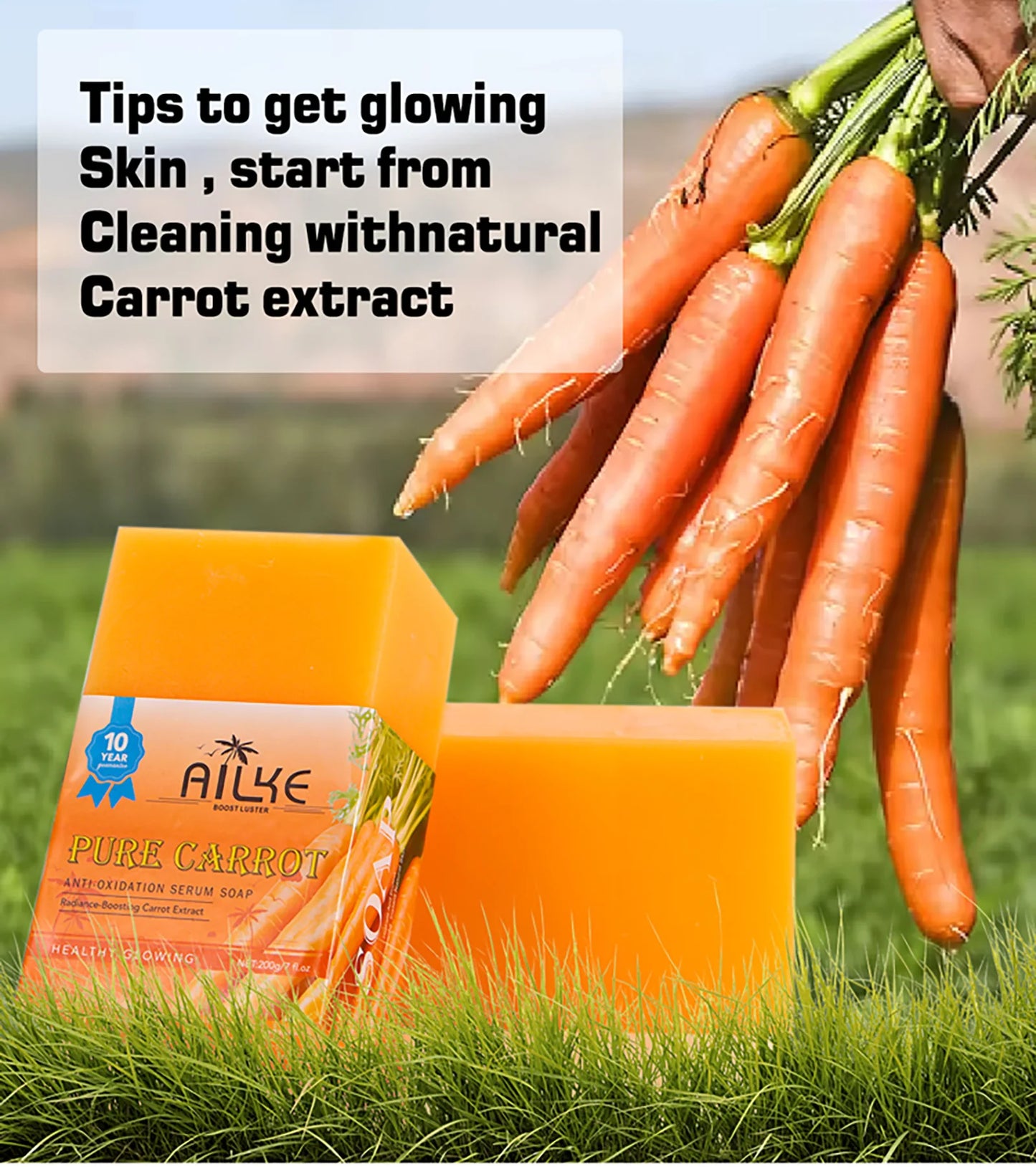 LKIAE Whitening Women Set, With Vitamin C, Natural Papaya, Carrot, Remove Dark Spots, Melanin, Skin Moisturizer, Hydrating