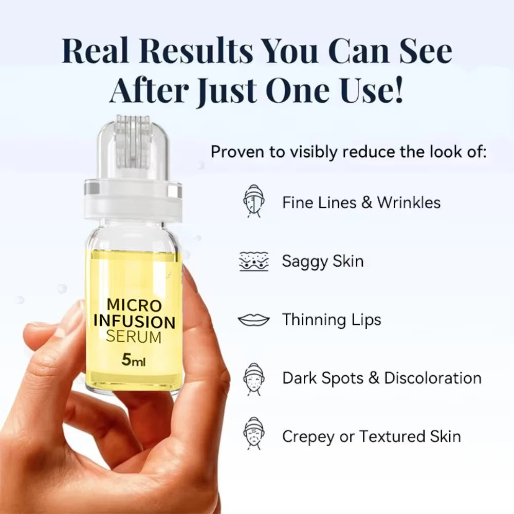 2026 New Micro Molecule Anti-Aging Serum Kit Korean Collagen Hyaluronic Acid Hydrate Firm Skin Reduce Fine Lines Shrink Pores