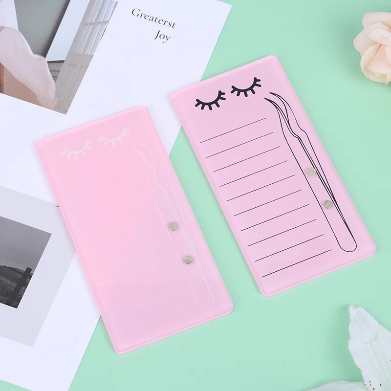 1pc Acrylic Novel Lashes Palette Holder Eyelash Display Board With Magnetic Design For Lash Tweezers Storage Makeup Tools