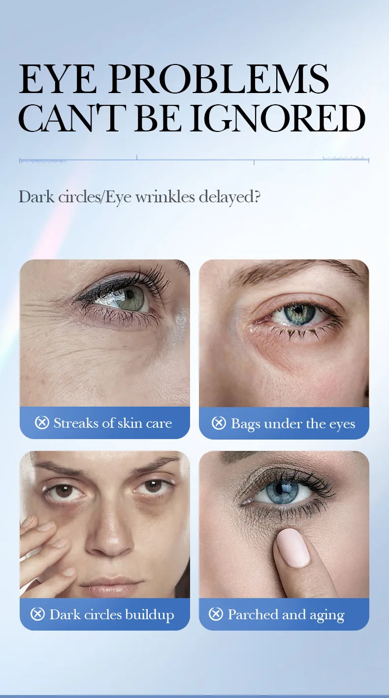 SADOER Caviar Hyaluronic Acid Eye Cream Anti Dark Circles Removal Eyes Bags Firming Moisturizing Beauty Eyes Skin Care Products