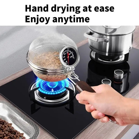 27RB Manual Coffee Bean Roaster Stainless Steel Home Roasting Tool Easy to Use Coffee Beans Baker Professional Coffee Supply