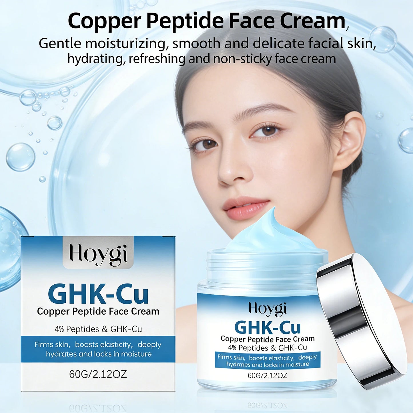4 % Ghk-Cu Copper Peptide Cream Copper Peptide Face Cream Boost Elasticity Strengthen Skin Barrier Nourishing Firming Skin Care