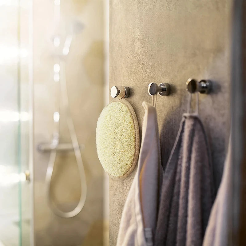 【Natural Loofah Body Scrubber Soft Exfoliating Sponge Shower Brush Cleaner Pad Body Skin Care Tool Bath Exfoliator Shower Puff】