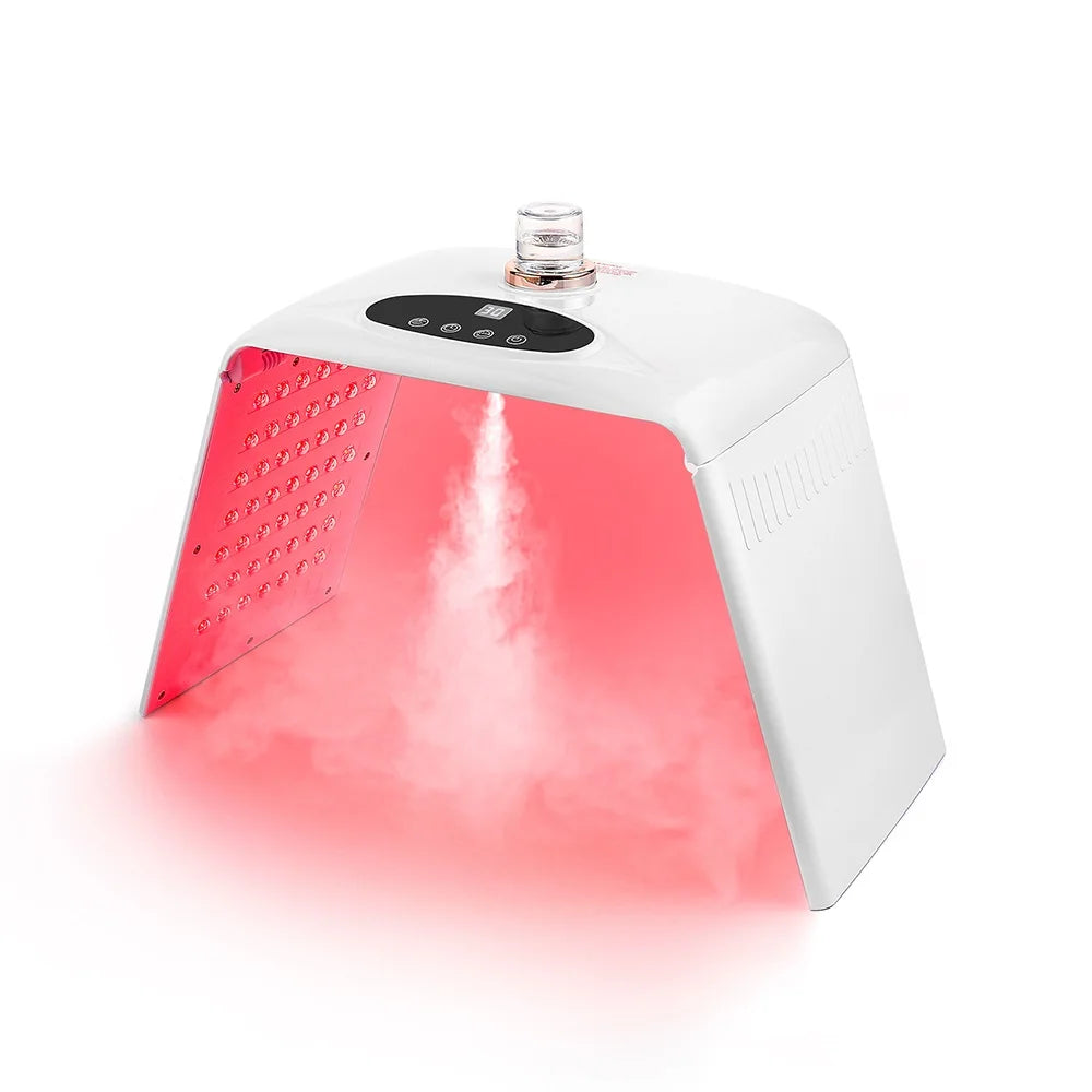 Foldable 7 Colors LED Photon Machine With 3 Levels Nano Spray Skin Moisturizing Face&Body Mask Beauty Salon Home Use Skin Care