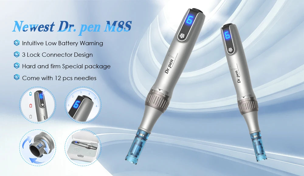 Dr. pen M8S Needle A8S Tips  A9 Pin A11 MTS Microneedle  Anti- back flow Design Bayonet Cartridge Needle length 0.25 MM