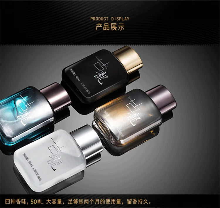 Men Pheromone Gentleman Perfume Natural Fresh Long-lasting Fragrance Cologne Perfume Couple Love Date Eau De Parfum 50ml