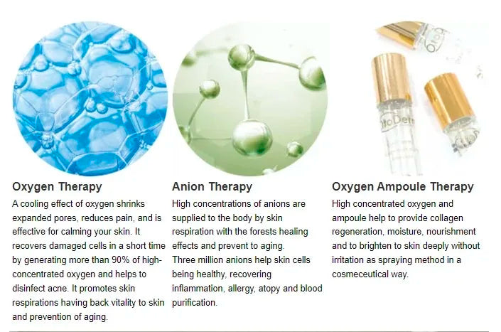 Korea O2toderm Oxygen Facial Machine Oxygen Skin Rejuvenation Spray Gun Anti Aging Oxygen LED Dome Therapy Beauty Machine