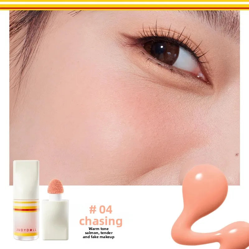 Judydoll Natural Flushed Liquid Blush - Brightening Glow Cheek Tint for Radiant Blurring Effect