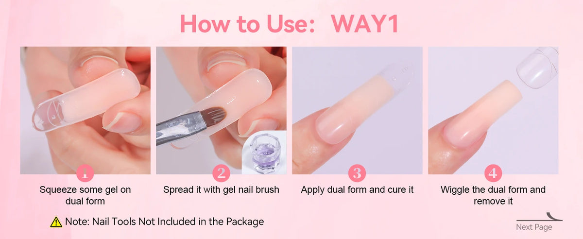 Makartt Poly Nail Extension Gel 50ML Hema Free Natural Pink Builder Gel UV LED Cured for Nail Art DIY Salon