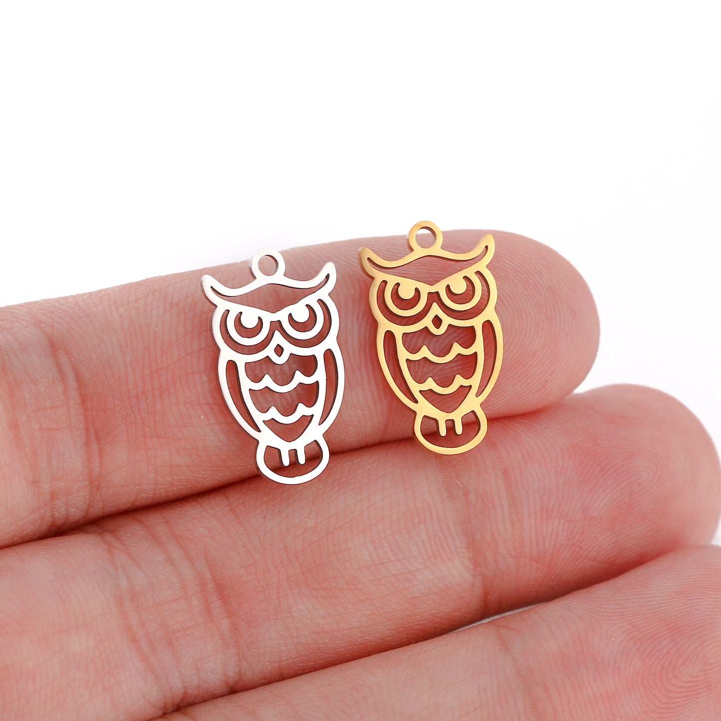 5Pcs Spring Bee/Butterfly/Beelet Charms Stainless Steel Scarab Moths Pendants DIY  Necklace Bracelet Jewelry Making Accessories