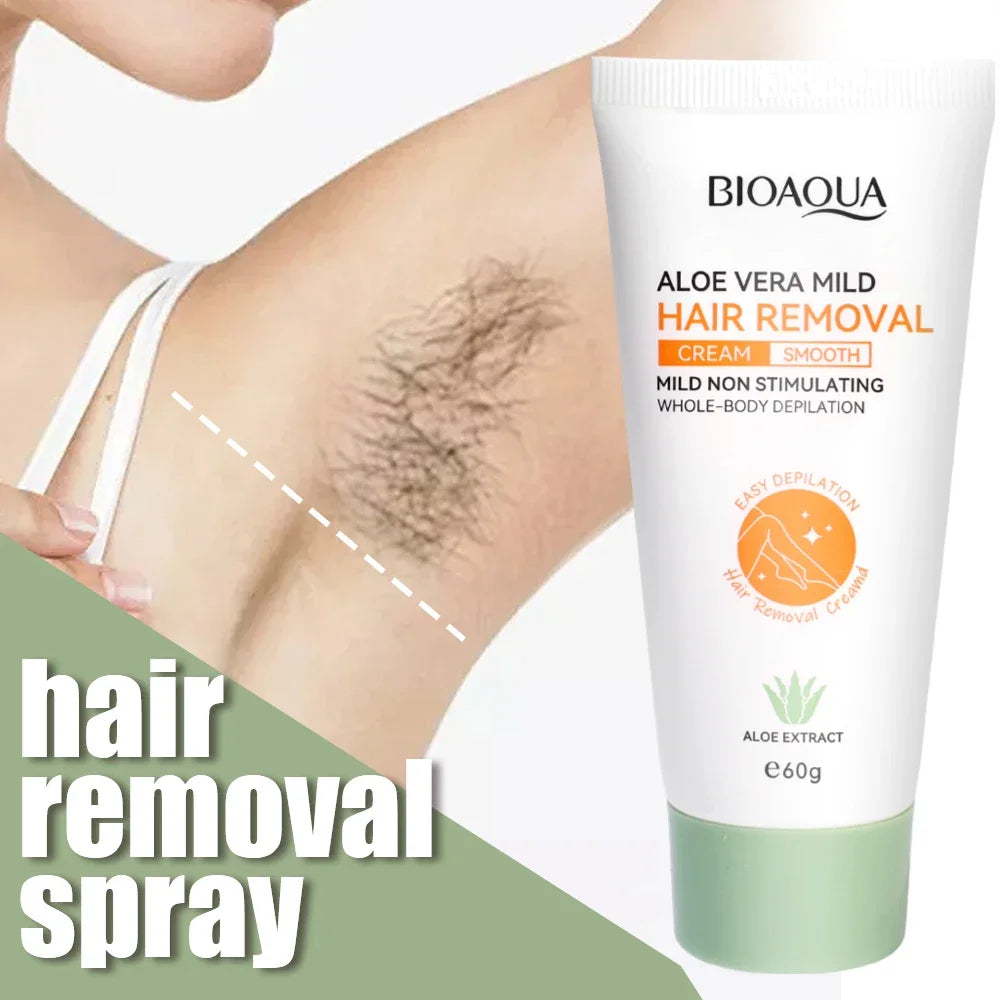 Fast Painless Hair Removal Cream Ladies Intimate Areas Depilatory Wax Underarm Aloe Hair Remover Creams for Men Women Body 60g