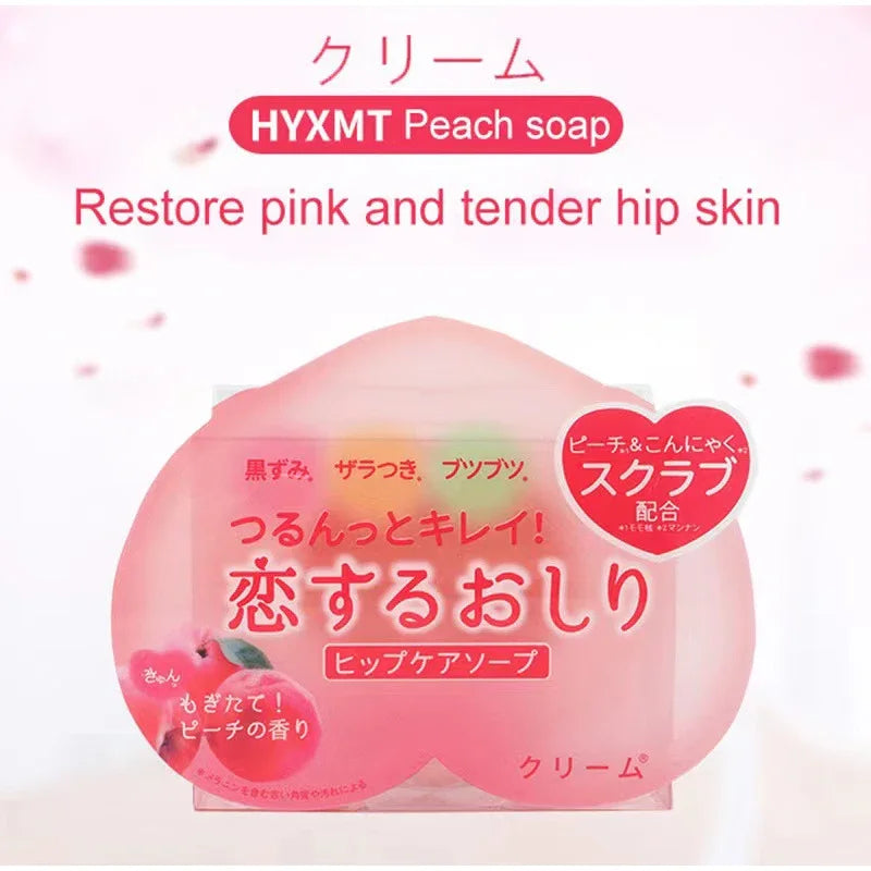 Peach Shaped Soap Intimate Skin Exfoliating Bar Moisturizing Feminine Care Smooth Tender Skin Daily Cleaning Care Products