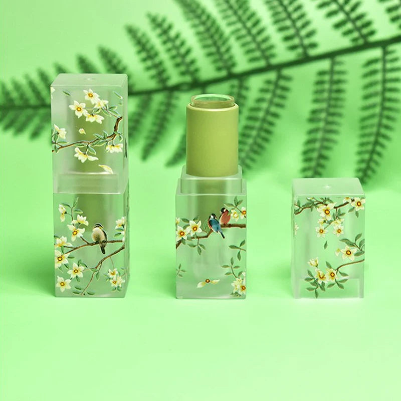 1pcs Small Fresh Scrub Square Lipstick Tube Empty Lip Balm Container Lips Tubes Cosmetic Makeup Tools