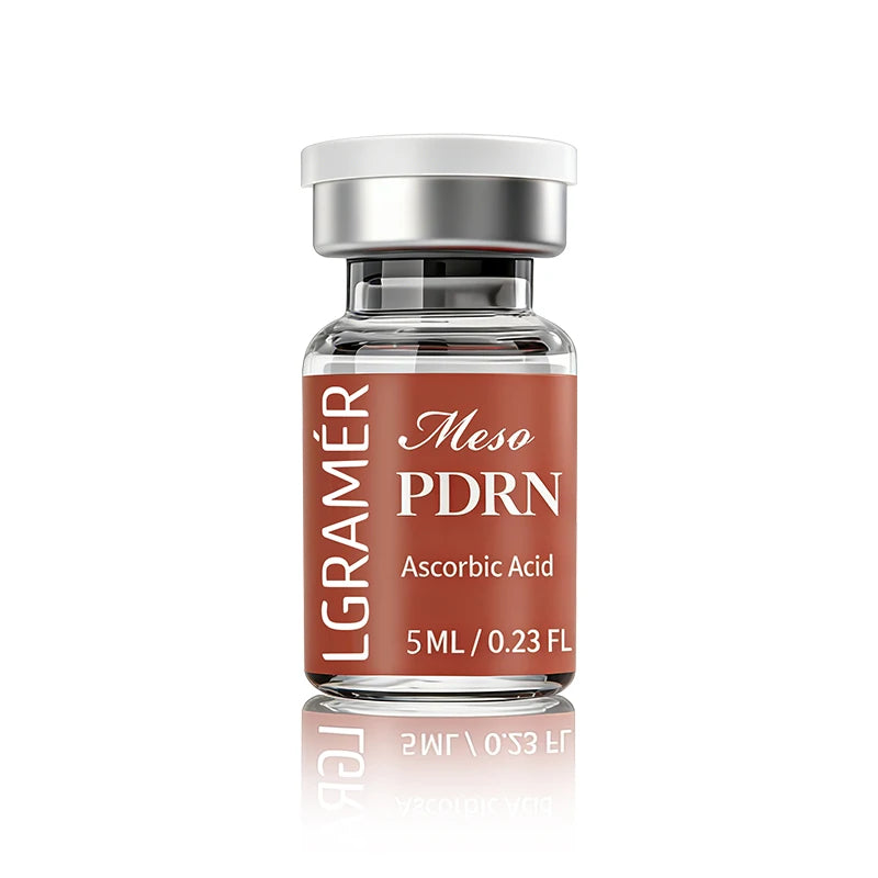 PDRN Salmon DNA Serum for Facial Hydro Glow Vitamin C Skin Booster Brighten Korean Skincare Hydration 5ml*1/10 Ascorbic Acid