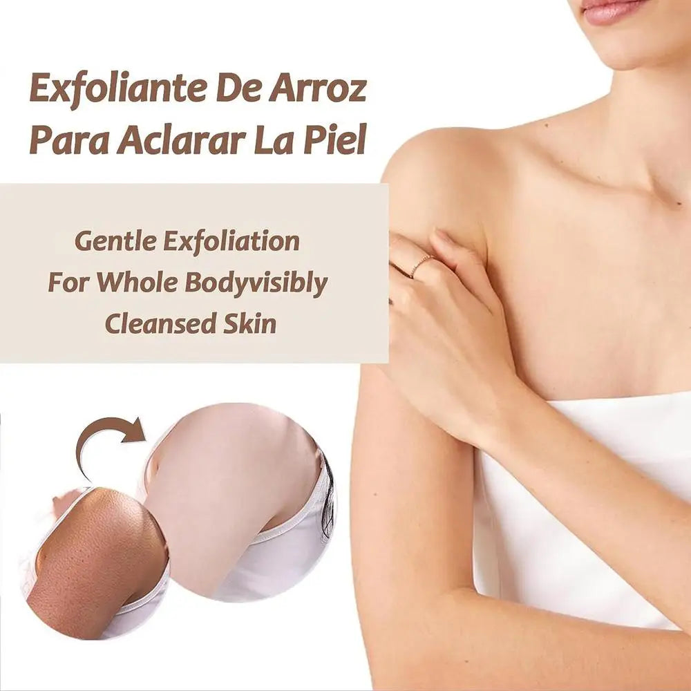 Exfoliator Facial Scrub Gentle Brightening Rice Cream And Gel Full Body Cleanser Scrub For Women Of Any Skin Type Moisturizing
